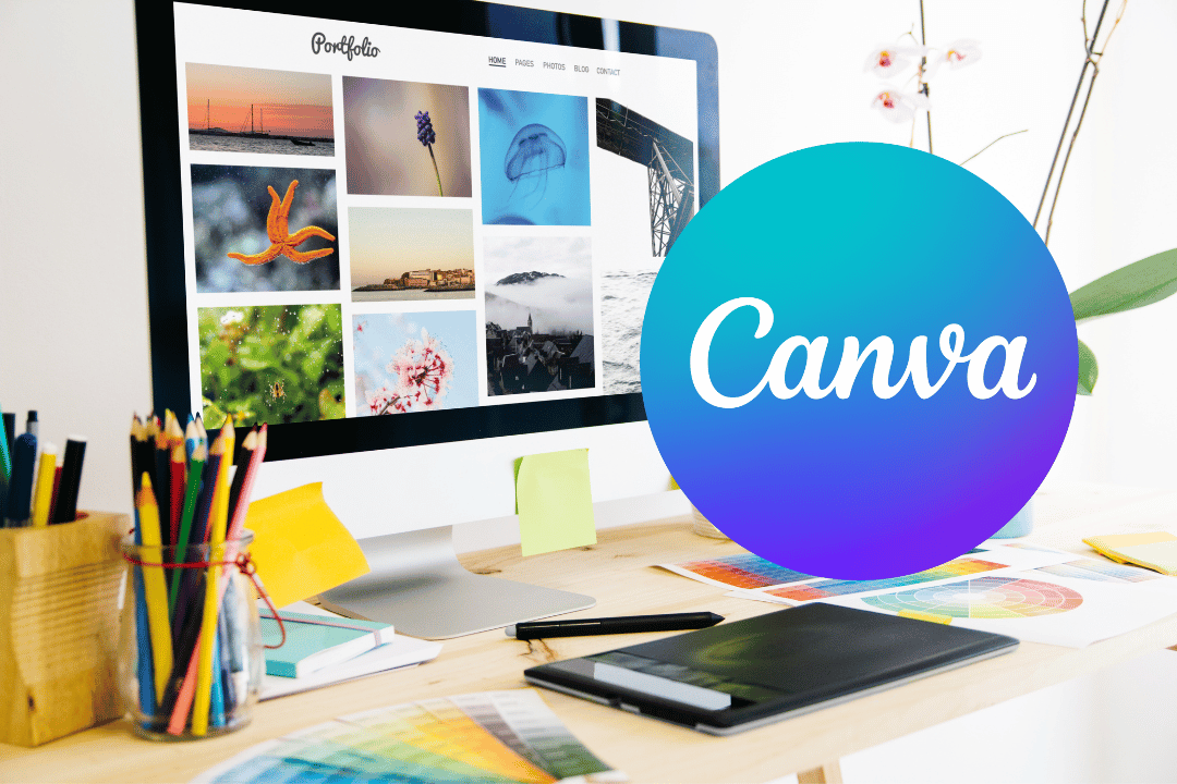 Imagen enlace al blog de Canva con texto: 'Desata tu Creatividad con Canva: Diseños Sorprendentes desde Cero en Nuestro Blog